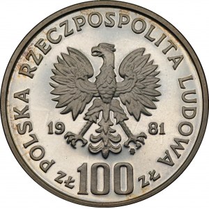 Ochrona Środowiska - PRÓBA - 100 złotych 1981 - KONIE