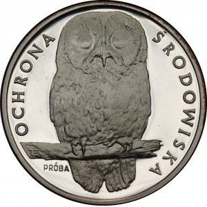 Ochrona Środowiska - PRÓBA - 1000 złotych 1986 - SOWA