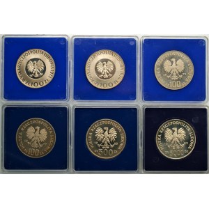 Monety Kolekcjonerskie - 6 x 100, 500 i 5000 złotych (1973-1989) - Kopernik, Sucharski + inne