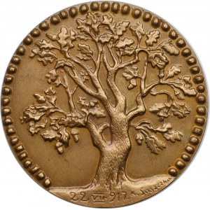 Medal 1917 - Józef Piłsudski Twórca Legionów - projektu Konstantego Laszczki