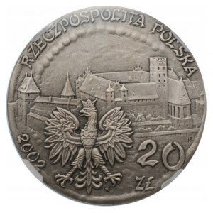 20 złotych 2002 - Zamek w Malborku - NGC MS70 - MAX NOTA