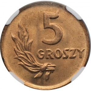 5 groszy 1949 MS 65RD