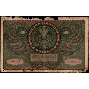 500 marek polskich 1919 - fałszywy numerator