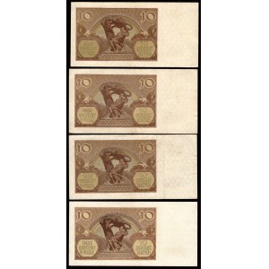 4 x 10 złotych 1940 - seria A oraz L