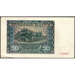 3 x 50 złotych 1941 - C - z jednej paczki bankowej