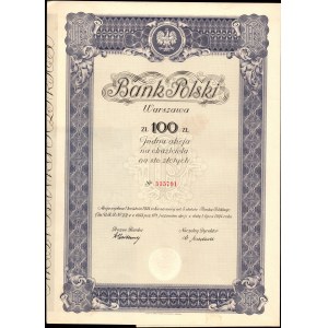 Bank Polski - 5 sztuk 100 złotych 1934 - 3 sztuki z numerami po kolei