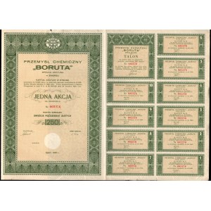 Przemysł Chemiczny BORUTA - 250 złotych 1938