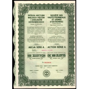 Wielkie Piece i Zakłady Ostrowieckie - 100 złotych 1935 - seria A