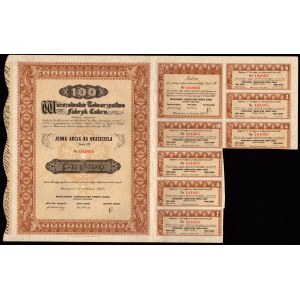 Warszawskie Towarzystwo Fabryk Cukru - 1 x 100 złotych 1937 