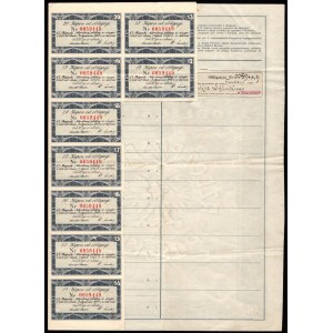 4% Pożyczki Konsolidacyjnej - obligacja imienna 50 złotych 1934