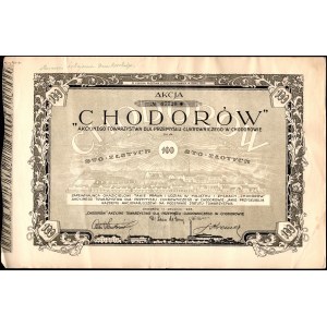 CHODORÓW - Przemysł Cukierniczy - 1 x 100 złotych 1928