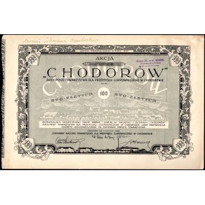 CHODORÓW- Przemysł Cukierniczy - 1 x 100 złotych 1925