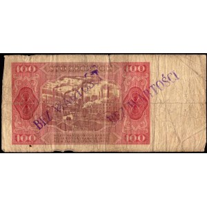 100 złotych 1948 - HF - BEZ WARTOŚCI - Wycofany z obiegu