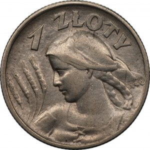 II RP - 1 złoty 1925 - Żniwiarka