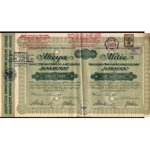Galicyjskie Towarzystwo Naftowe Akcyjne - 1 x 200 koron 1910