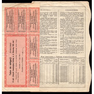 Warszawa Poż. Inwestycyjna Szkolna - obligacja III Serji na 500 złotych 1927