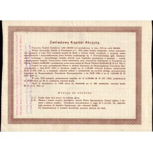 Towarzystwo Akcyjne Fabryk Ołówków ST. MAJEWSKI - 600 złotych 1931 