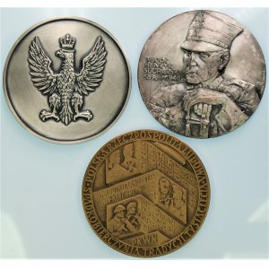Medale set 3 szt - Mjr H. Sucharski, PKWN, Powstanie Śląskie