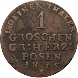 Wielkie Księstwo Poznańskie - 1 grosz 1816 - (A) Berlin