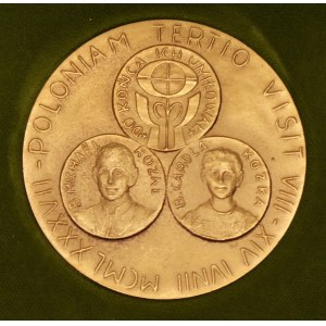  Medal: „Poloniam tertio visit VII – XIV IVNII – MCMLXXXVII, Joannes Paulus P. P II”