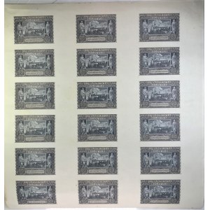 ARKUSZ - 18 banknotów 20 złotych 1940 -