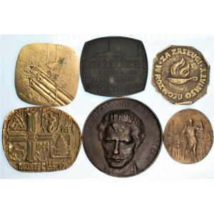 Zestaw 6 Medali związanych z oświatą i kulturą