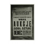 Zestaw 3 fotografii z Wielkiej Aukcji Dzieł Sztuki 6.12.1970 Poznań - Dębiec ul. Łozowa nr 53 ,[AW]
