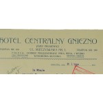 [GNIEZNO] Hotel Centralny Józef Prusiewicz KORESPONDENCJA z dnia 20 lutego 1934r., autograf właściciela