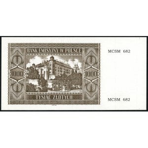 Rekonstrukcja 1000 złotych 1941 (2004) Krakowiak - MCSM 682 - DESTRUKT