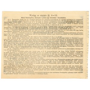 Blankiet Towarzystwo przyjaciół oświaty Kraków 1868 - 1870