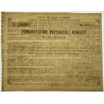 Blankiet Towarzystwo przyjaciół oświaty Kraków 1868 - 1870