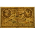 FAŁSZERSTWO Z EPOKI - 1.000 marek polskich 1919 - Ser. ZK. - SKREŚLENIA I ADNOTACJE KREDKĄ