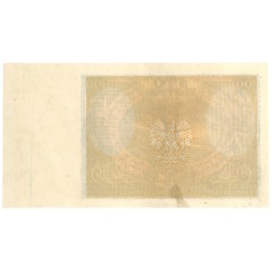 100 złotych 1932-1934 - niedokończony druk