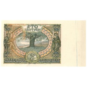 100 złotych 1932-1934 - niedokończony druk