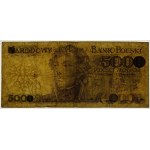 500 złotych 1982 przeróbka na 5.000 złotych - seria EC - FALSYFIKAT
