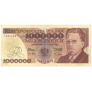 1.000.000 złotych 1991 - seria F - FALSYFIKAT