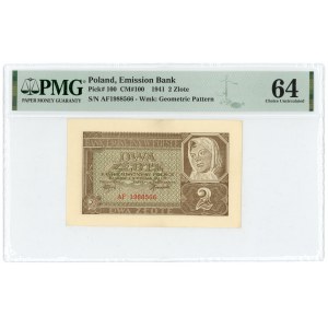 2 gold 1941 - AF series - PMG 64
