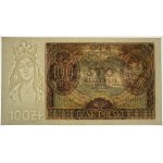 100 złotych 1934 - seria BH. - dodatkowy znak wodny +X+ - PMG 63