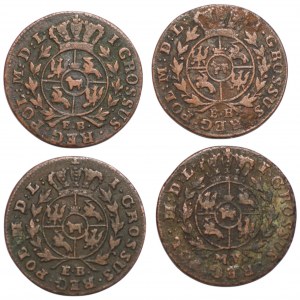 Poniatowski, Set of pennies 1775-92 - including 1781