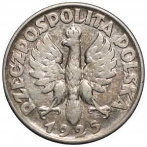 II RP, 2 złote 1925 Kobieta i kłosy, Filadelfia (bez kropki)