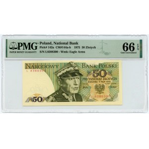 50 złotych 1975 - seria L - PMG 66 EPQ