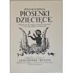ROGOSZÓWNA Zofja - PIOSENKI DZIECIĘCE Wyd. 1924 Grafika E. Bartłomiejczyk