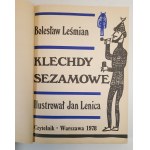 LEŚMIAN Bolesław - KLECHDY SEZAMOWE, Ilustrował Jan Lenica wyd.1978