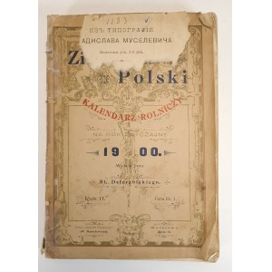 ZIEMIANIN POLSKI KALENDARZ ROLNICZY NA 1900 R. wyd. 1899