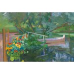 Stanislaw Podgorski (1882 Kalusz, Ukraine - 1964 Nowy Wisnicz), Nasturcje nad stawem, 1913