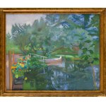 Stanislaw Podgorski (1882 Kalusz, Ukraine - 1964 Nowy Wisnicz), Nasturcje nad stawem, 1913