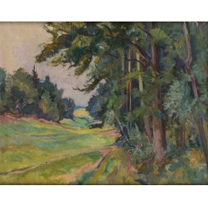 Ignacy Pieńkowski (1877 Dołubów - 1948 Kraków), Na skraju lasu, 1941