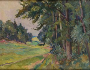 Ignacy Pieńkowski (1877 Dołubów - 1948 Kraków), Na skraju lasu, 1941