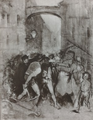 Maurycy Gottlieb (1856-1879), Scena z ulicy