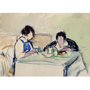 Wojciech Weiss (1875 - 1950), Kobiety przy stole, 1915